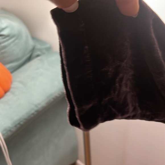 Elieen Fisher Deep Purple/Black Asian Look Velvet Top - Picture 10 of 11